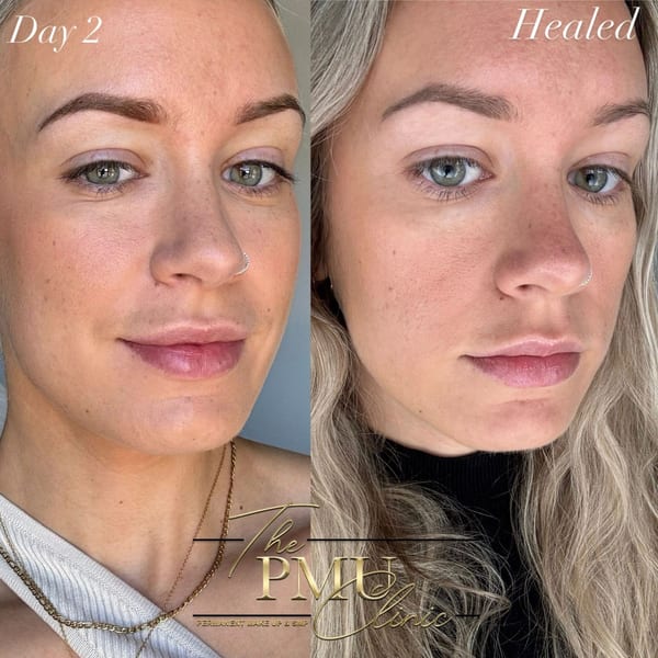 Powder Brows healed result at The PMU Clinic