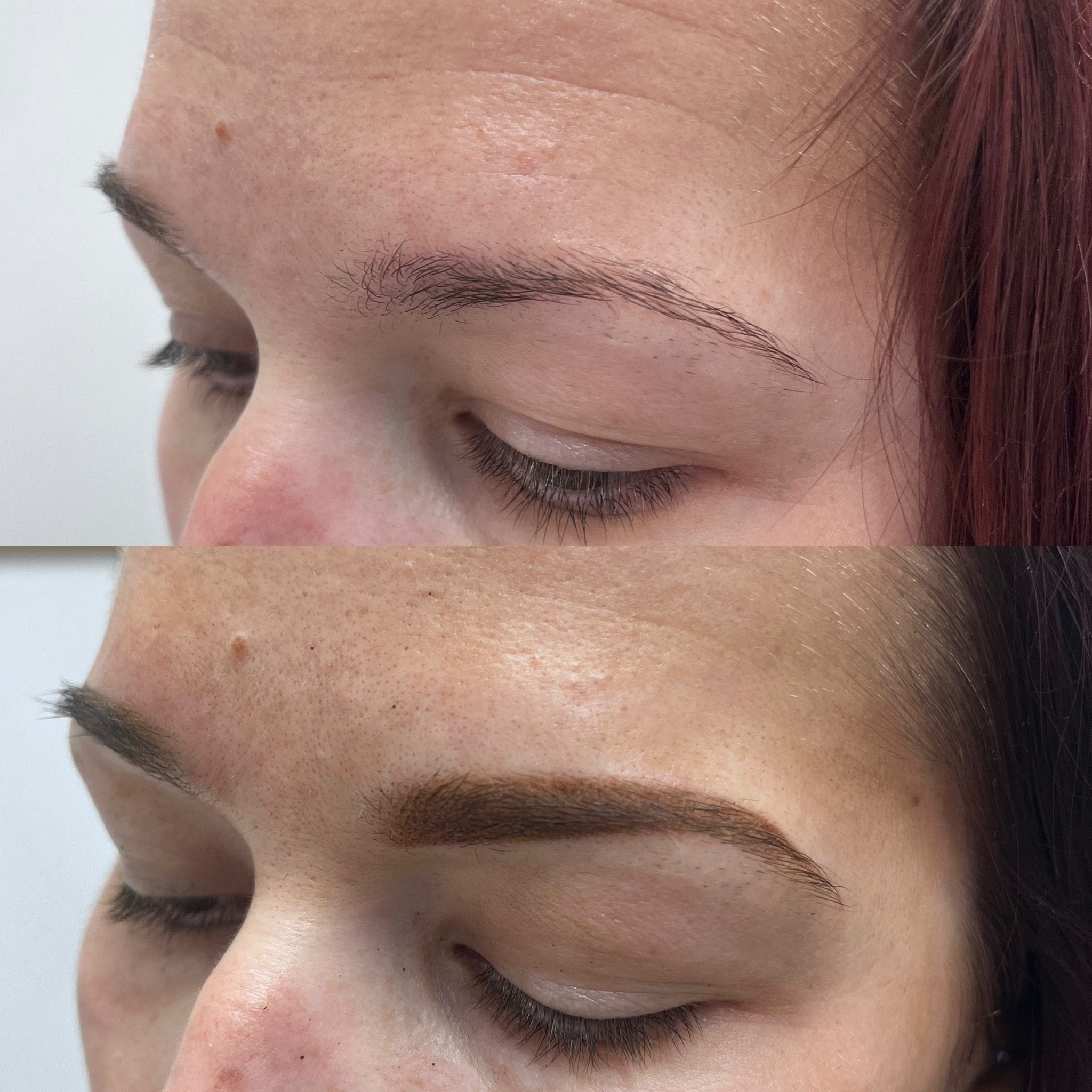Powder Brows result at The PMU Clinic