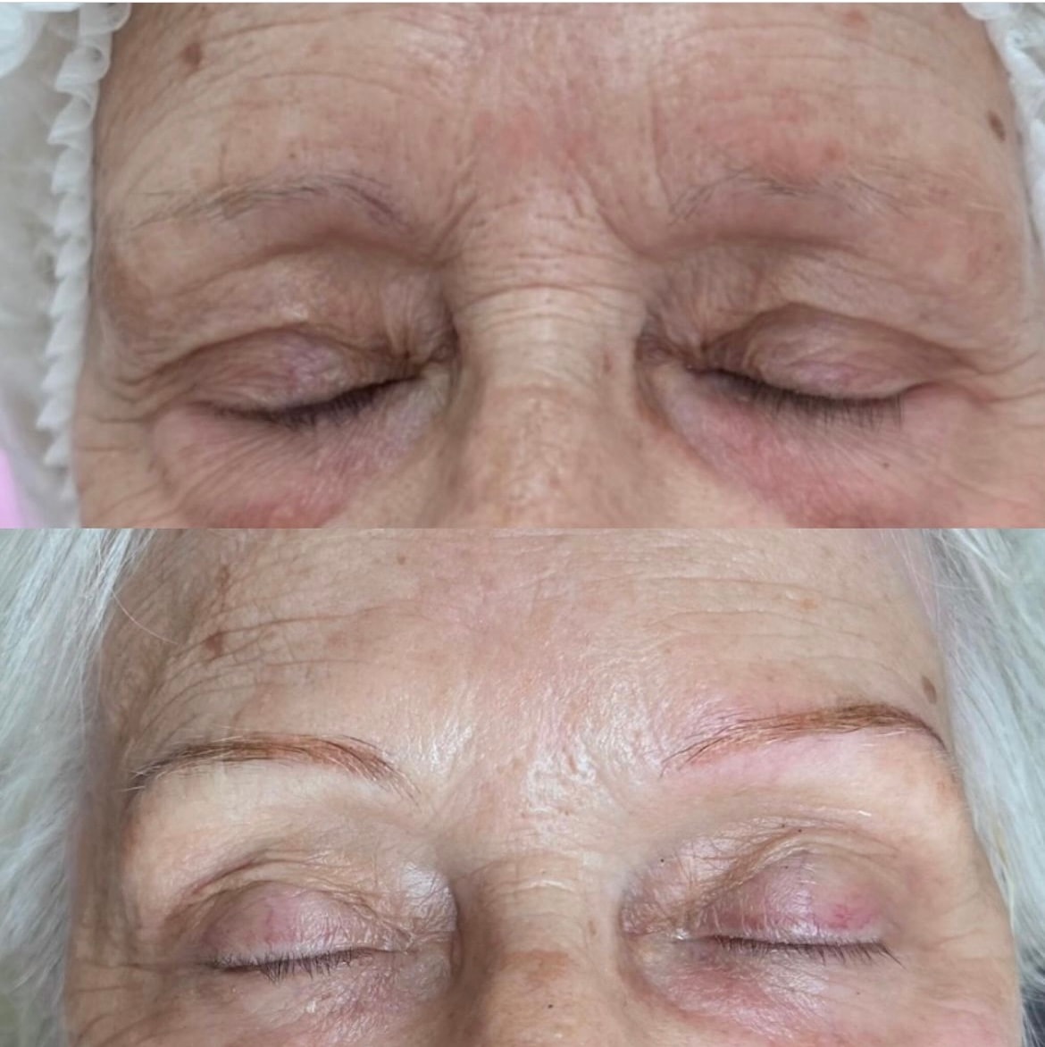 Ombré Powder Brows result at The PMU Clinic